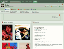 Tablet Screenshot of dimbo.deviantart.com