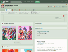 Tablet Screenshot of megamangirls-club.deviantart.com