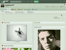 Tablet Screenshot of flashback247.deviantart.com