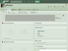 Tablet Screenshot of jeffchurch.deviantart.com