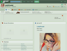 Tablet Screenshot of ladykinadai.deviantart.com
