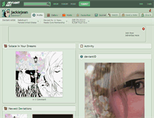 Tablet Screenshot of jackiejean.deviantart.com