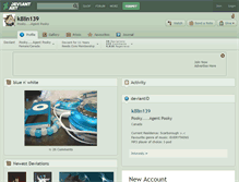 Tablet Screenshot of k8lin139.deviantart.com