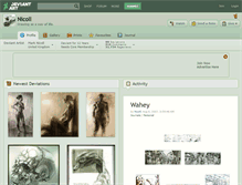 Tablet Screenshot of nicoll.deviantart.com