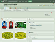 Tablet Screenshot of hank-the-tank-engine.deviantart.com