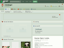 Tablet Screenshot of chibibatgirl.deviantart.com