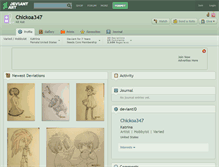 Tablet Screenshot of chickoa347.deviantart.com