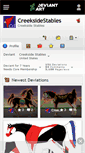 Mobile Screenshot of creeksidestables.deviantart.com