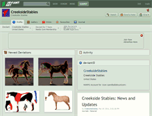 Tablet Screenshot of creeksidestables.deviantart.com