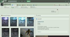 Desktop Screenshot of gothicsword.deviantart.com