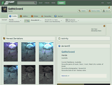 Tablet Screenshot of gothicsword.deviantart.com