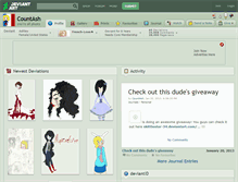 Tablet Screenshot of countash.deviantart.com