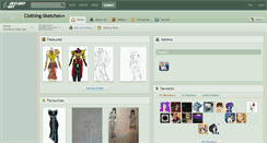 Desktop Screenshot of clothing-sketches.deviantart.com