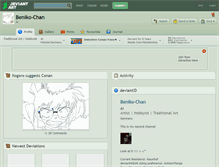 Tablet Screenshot of beniko-chan.deviantart.com