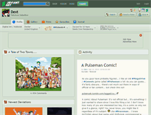 Tablet Screenshot of dext.deviantart.com
