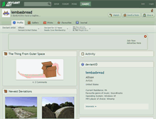 Tablet Screenshot of lembasbread.deviantart.com