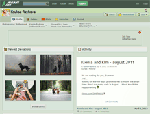 Tablet Screenshot of ksuksa-raykova.deviantart.com