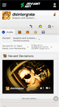 Mobile Screenshot of disintergrate.deviantart.com