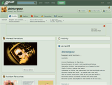 Tablet Screenshot of disintergrate.deviantart.com