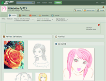 Tablet Screenshot of littlebutterfly723.deviantart.com