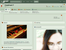 Tablet Screenshot of frubafreak17.deviantart.com
