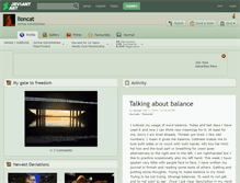 Tablet Screenshot of lioncat.deviantart.com
