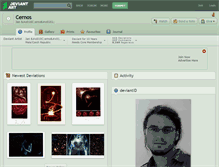 Tablet Screenshot of cernos.deviantart.com