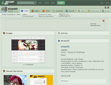 Tablet Screenshot of elvareth.deviantart.com