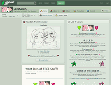 Tablet Screenshot of leexsaku.deviantart.com