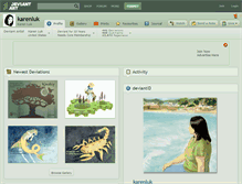 Tablet Screenshot of karenluk.deviantart.com