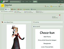 Tablet Screenshot of choco-kun.deviantart.com