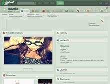 Tablet Screenshot of ijimekko.deviantart.com