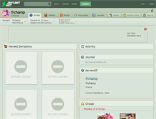 Tablet Screenshot of frchamp.deviantart.com