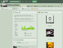 Tablet Screenshot of pretty-and-dead.deviantart.com