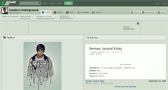 Desktop Screenshot of creative-underground.deviantart.com