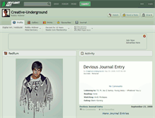 Tablet Screenshot of creative-underground.deviantart.com