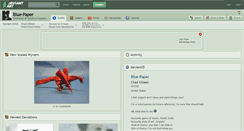 Desktop Screenshot of blue-paper.deviantart.com