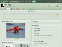 Tablet Screenshot of blue-paper.deviantart.com