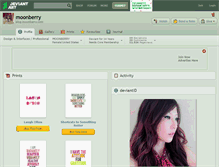 Tablet Screenshot of moonberry.deviantart.com