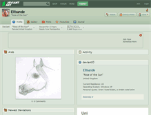 Tablet Screenshot of ellisande.deviantart.com