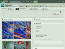 Tablet Screenshot of matthiasm.deviantart.com