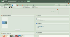 Desktop Screenshot of malebug74it.deviantart.com