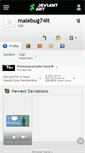 Mobile Screenshot of malebug74it.deviantart.com