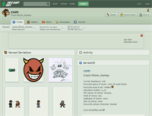 Tablet Screenshot of cwm.deviantart.com