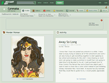 Tablet Screenshot of cyrenaisa.deviantart.com