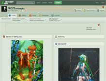 Tablet Screenshot of frostconcepts.deviantart.com