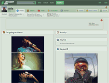 Tablet Screenshot of dalla.deviantart.com