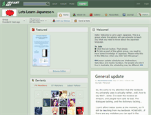 Tablet Screenshot of lets-learn-japanese.deviantart.com