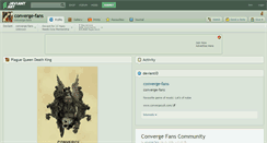 Desktop Screenshot of converge-fans.deviantart.com