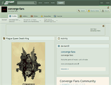 Tablet Screenshot of converge-fans.deviantart.com